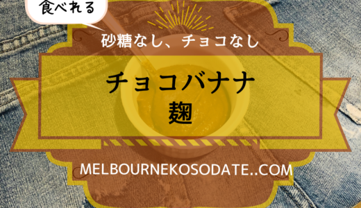 チョコバナナ麹の作り方白砂糖なし、チョコなしで満足の甘さ！